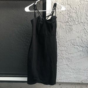 Lulu's Black Strappy Dress